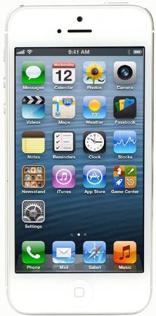 Смартфон Apple iPhone 5 32Gb White & Silver - Нефтекумск